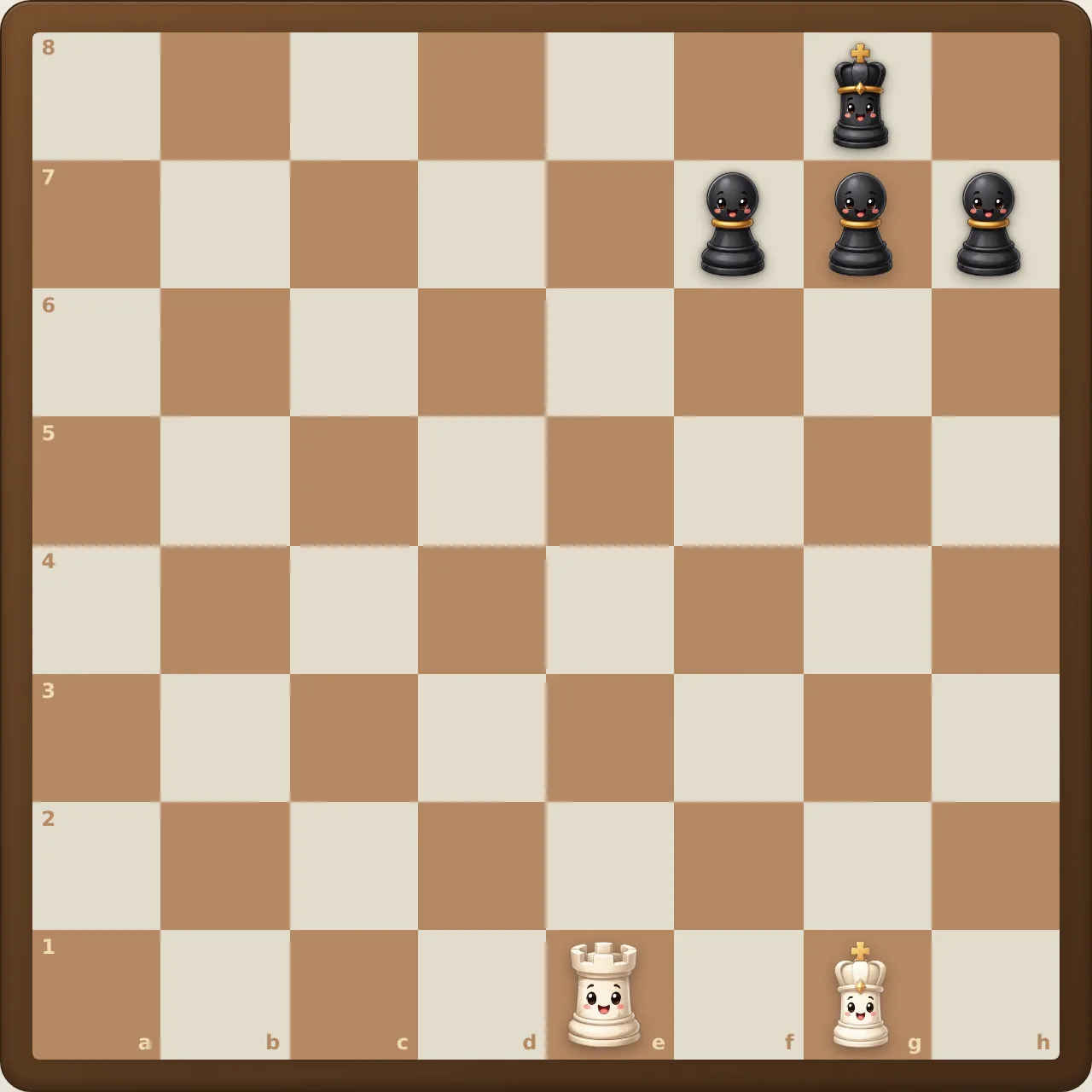 Web Chess board in the middle of a game